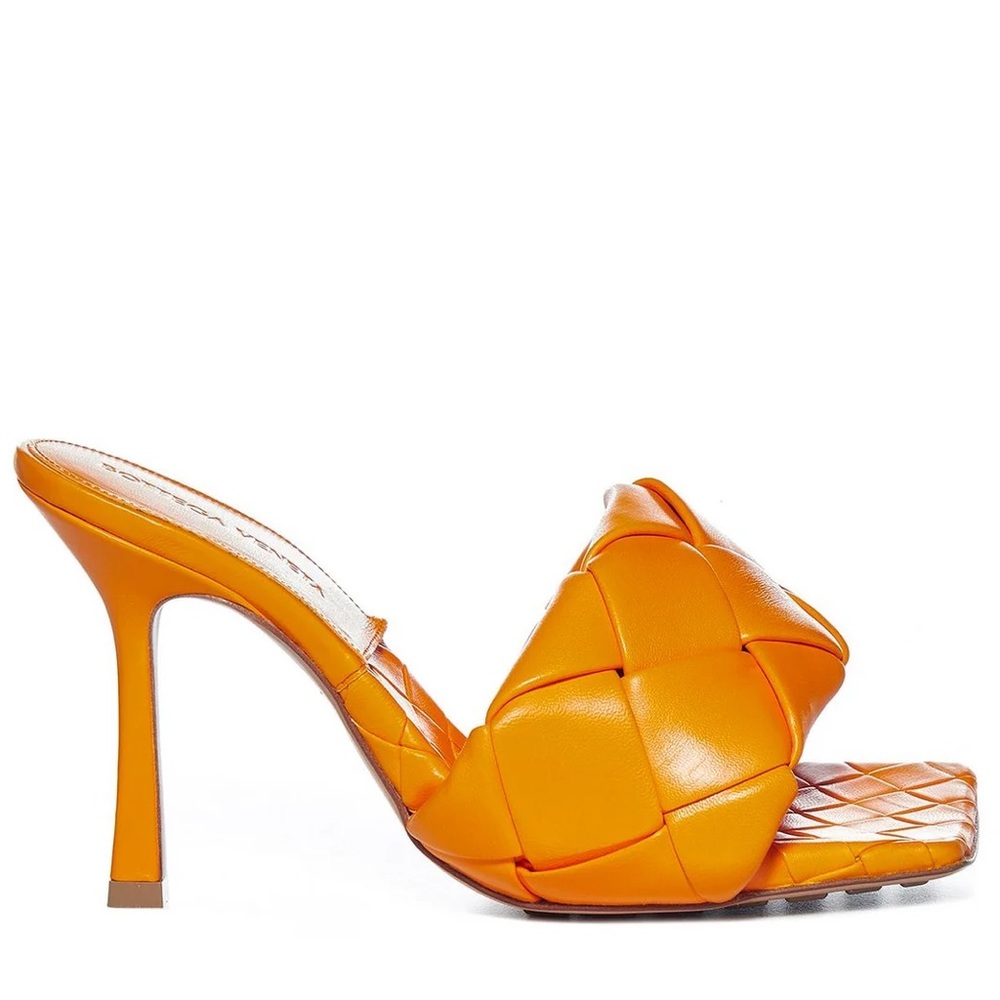 NWOT Tangerine Orange intrecchiato Lido sandals Size 38